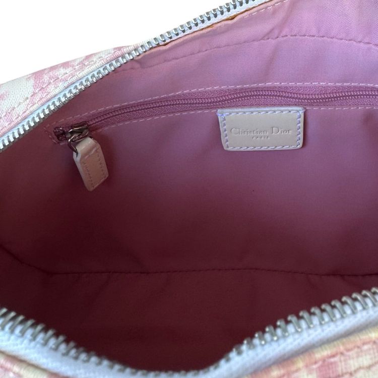 Christian Dior Trotter Pink Oblique Number 1 Shoulder Bag 15