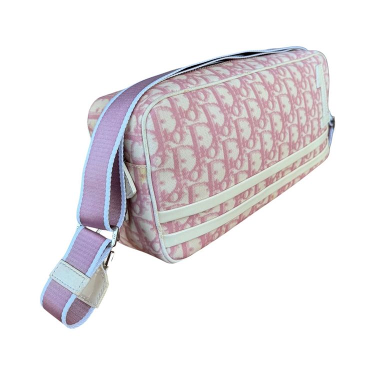 Christian Dior Trotter Pink Oblique Number 1 Shoulder Bag 14