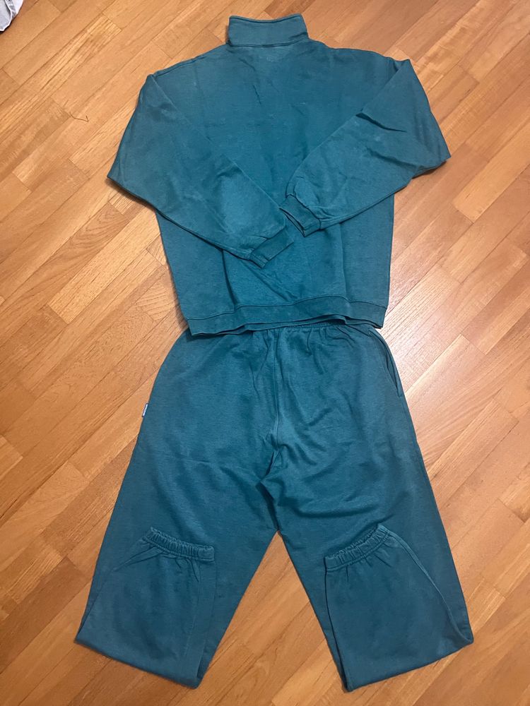 Decathlon Decathlon Green Fleece Half-Zip Sweatshirt And Pants Set product image