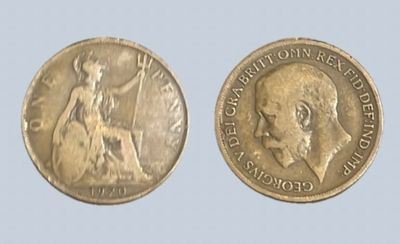 UK 1920 King George V One Penny