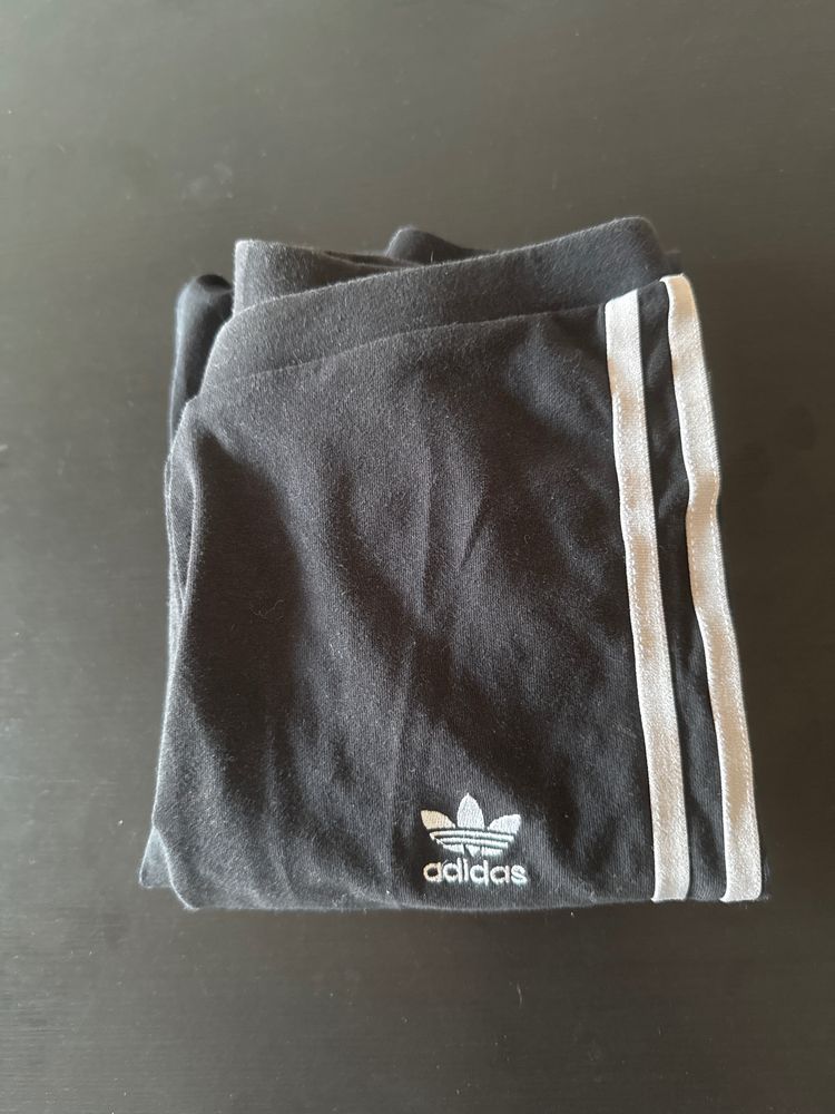 Adidas Black Pants With White Stripes