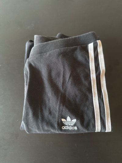 Adidas Black Pants With White Stripes
