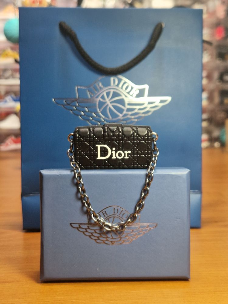 Dior Mini Quilted Leather Keychain Pouch