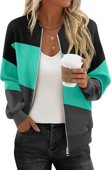 Color Block Zip-Up Jacket image 3