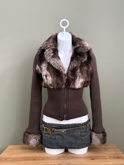 Jane Norman Faux Fur Jumper (UK10)