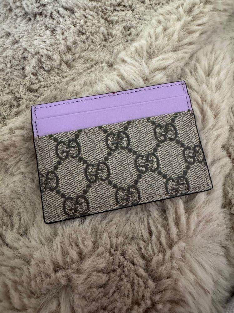 Gucci Card Holder Lilac Trim NO BOX