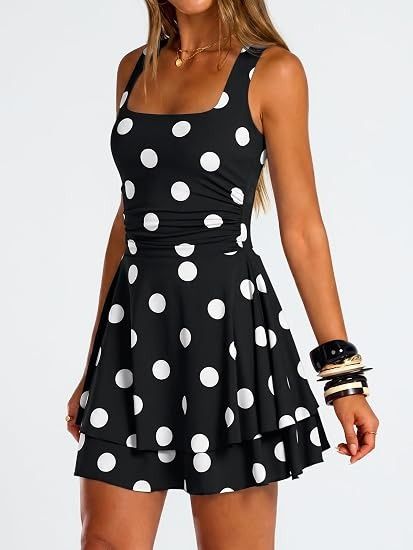 Other Black Polka Dot Sleeveless Dress product image