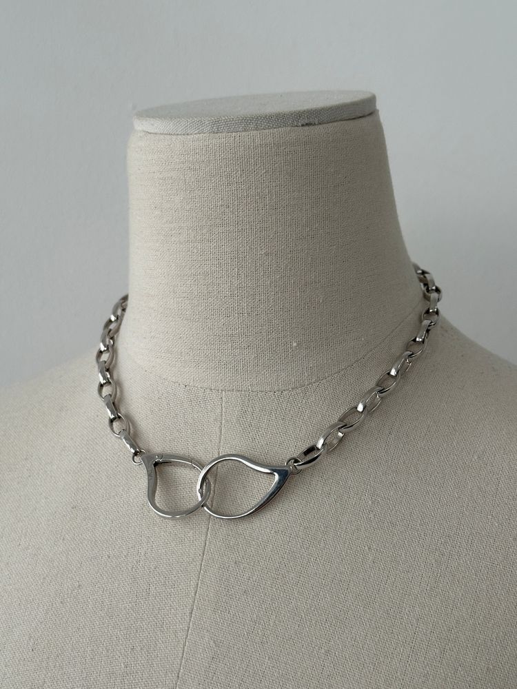 Emporio Armani 2000s Sterling Silver Necklace & Bracelet Set obraz 8