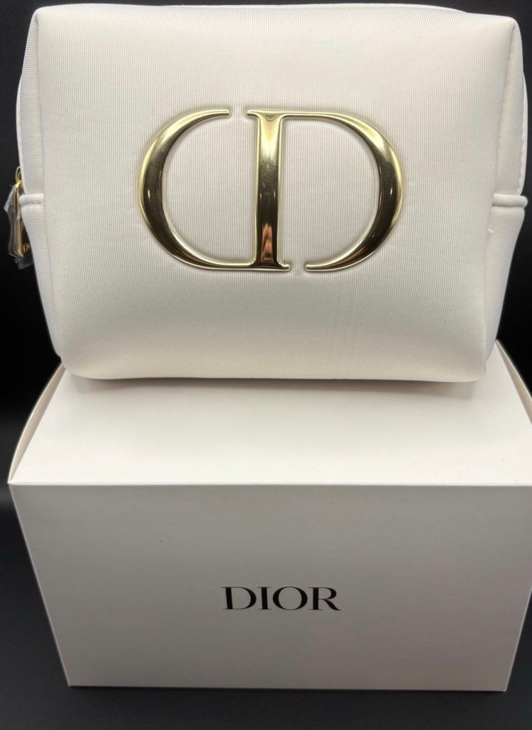 Dior White Pouch Bag