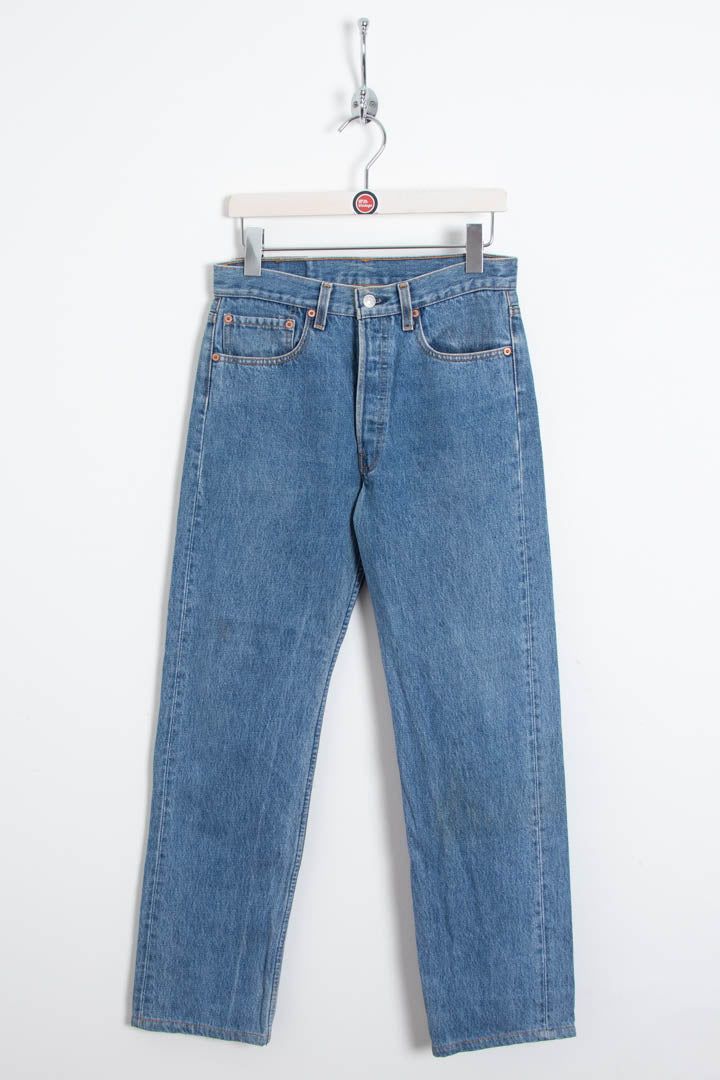 Levi's 501 Button Fly Straight Left Denim Jeans (W30 x L30) obraz 1