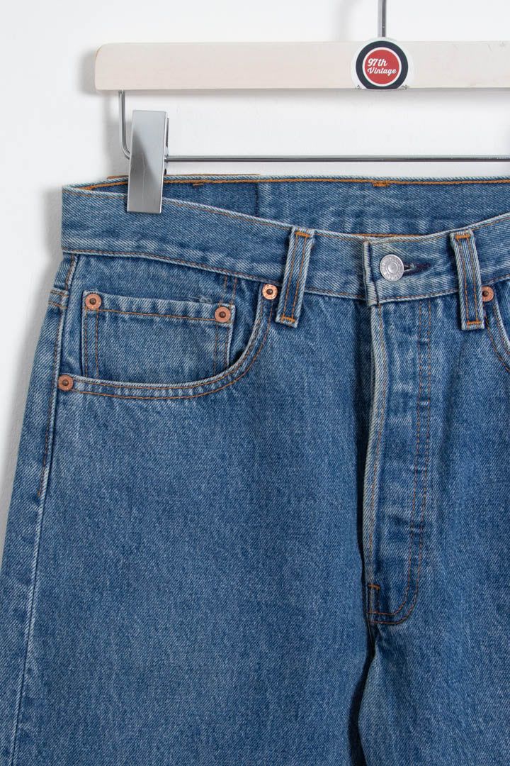 Immagine di Levi's 501 Button Fly Straight Left Denim Jeans (W30 x L30) 3