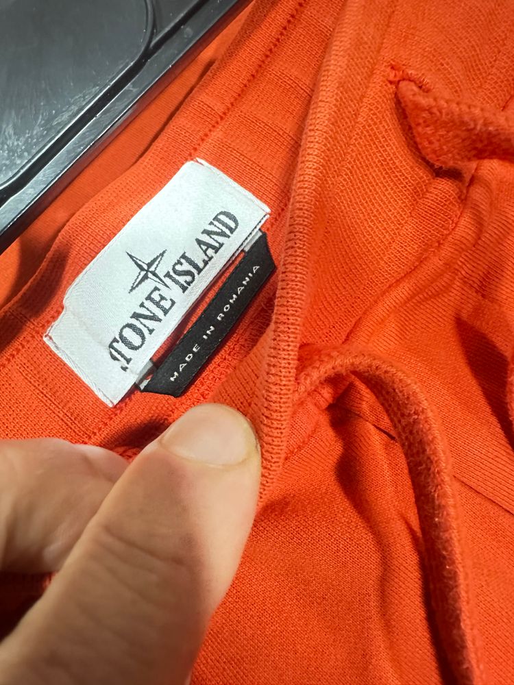 Stone Island Orange T-Shirt And Shorts Set image 4
