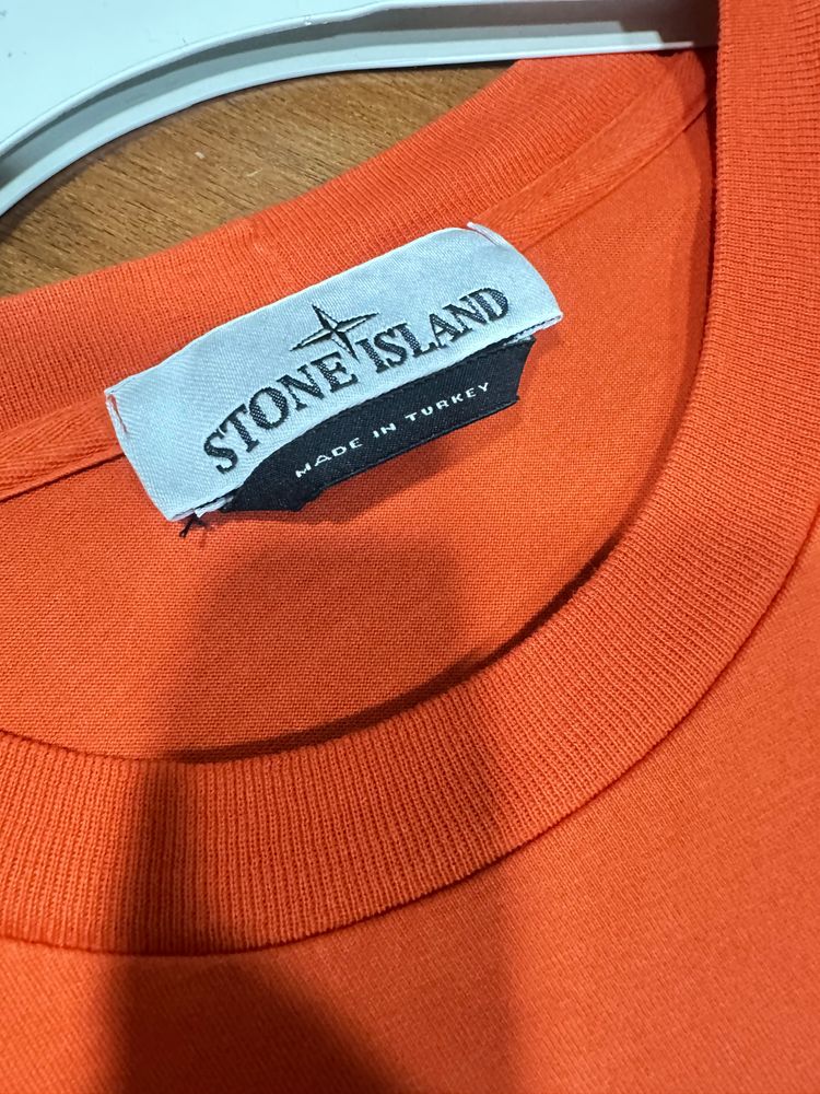 Stone Island Orange T-Shirt And Shorts Set image 2
