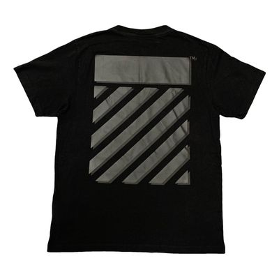 Off White Large Tee Diag Black T-Shirt Virgil Abloh