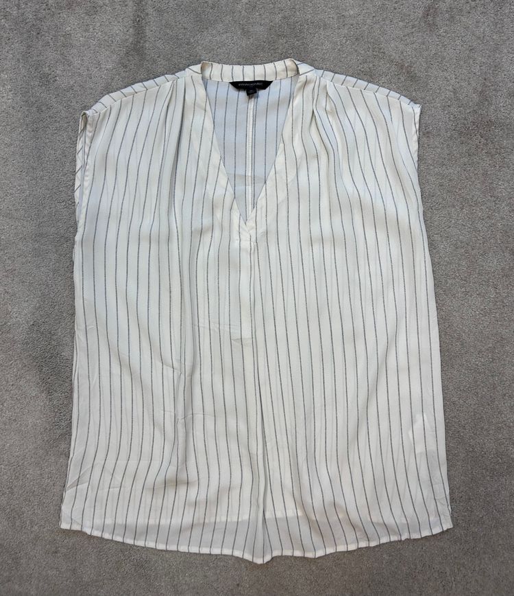 Banana Republic Sleeveless Striped Blouse 3