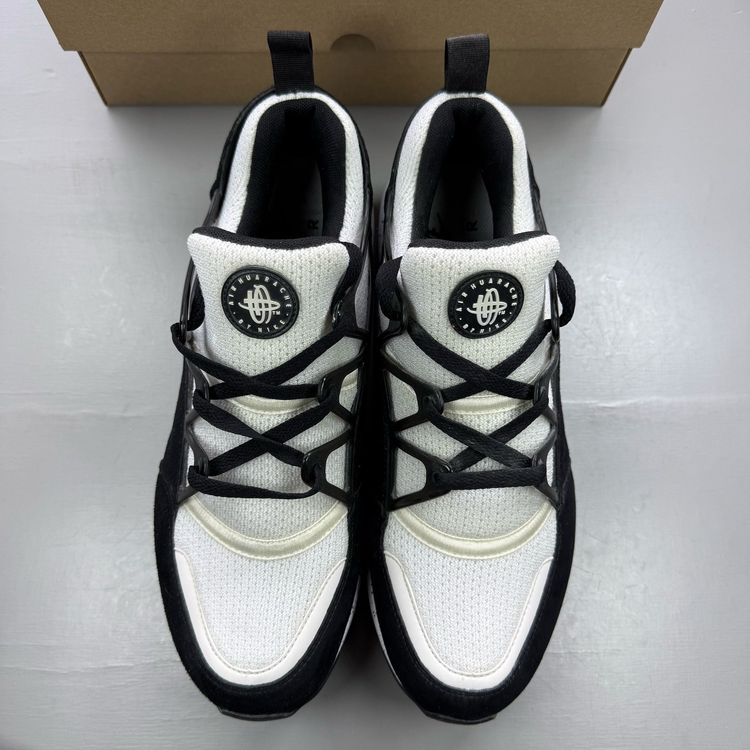 Nike Air Huarache Light Size UK 9 Black White Men's Trainers 306127-010 obraz 2