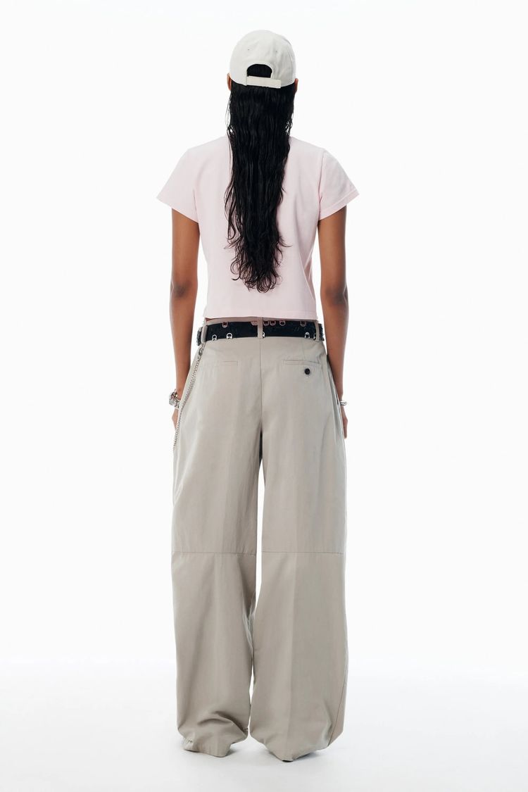 Alexander Wang Pink Shrunken Logo T-Shirt image 10