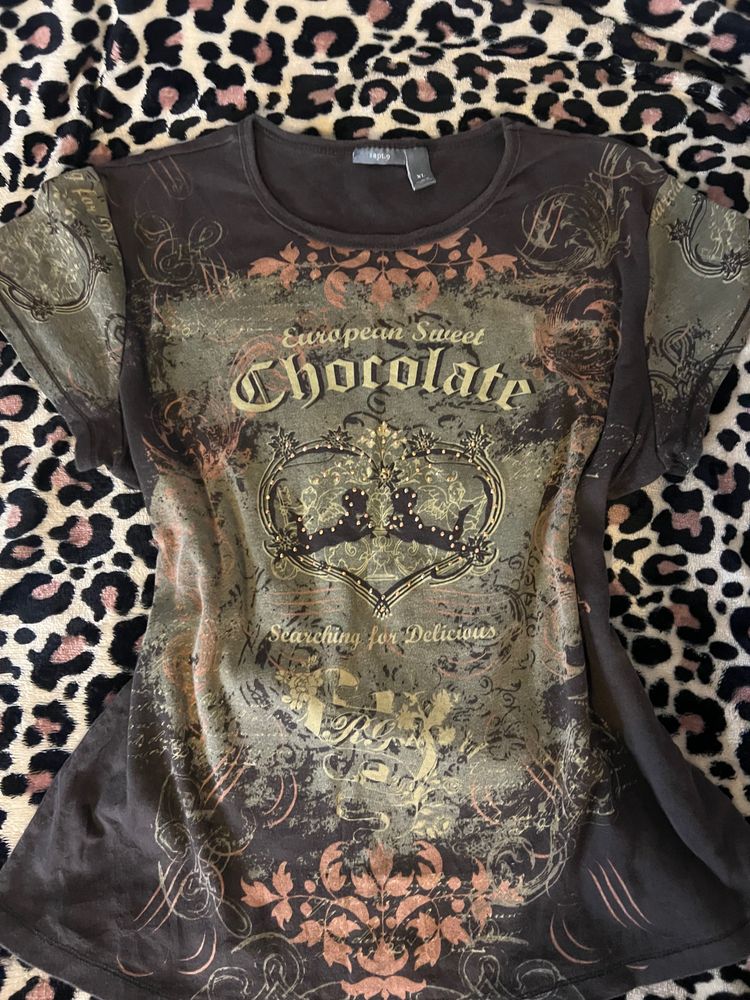 Brown Graphic T-Shirt