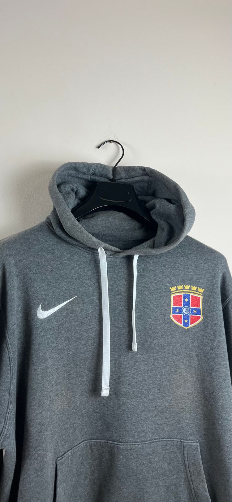 Nike Grey Hoodie With Crest Logo image 3