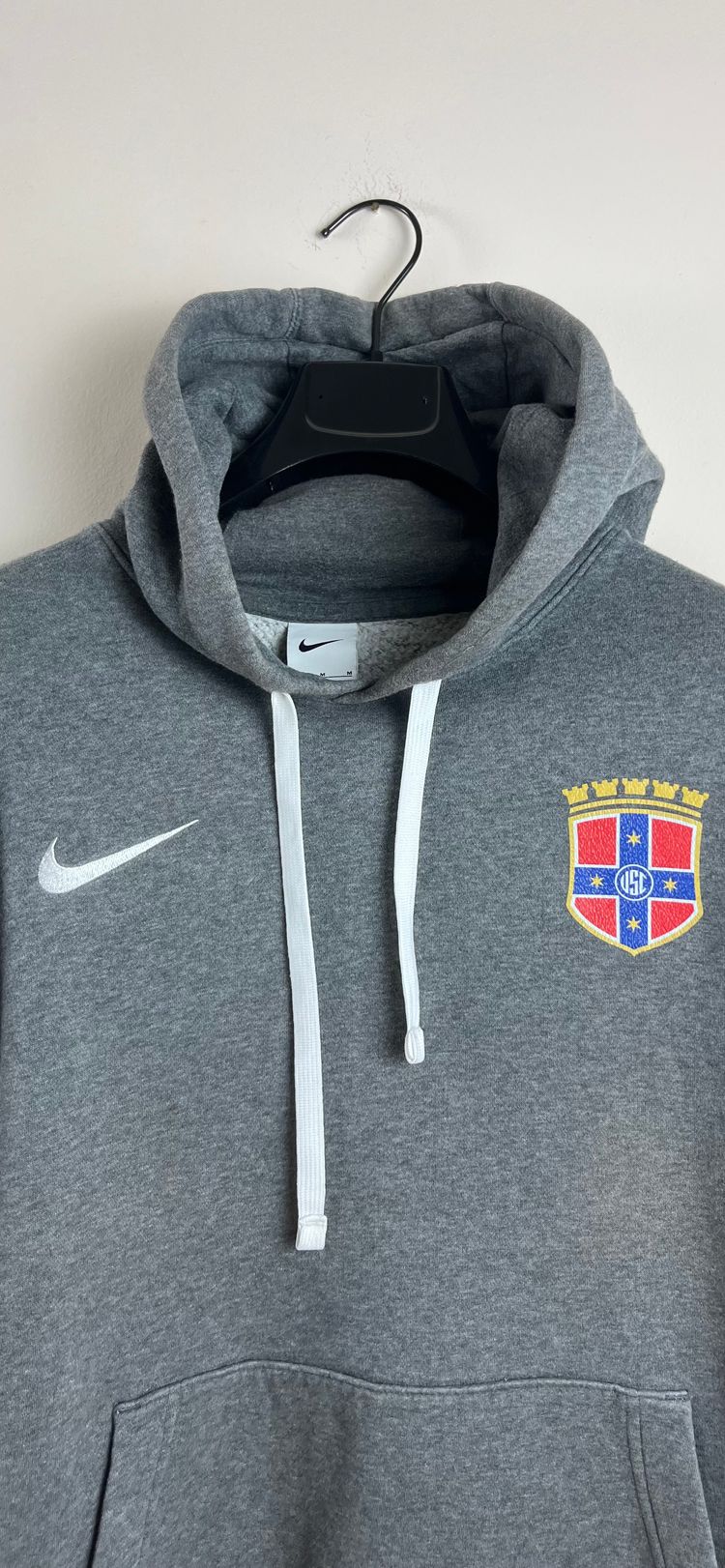 Nike Grey Hoodie With Crest Logo image 4