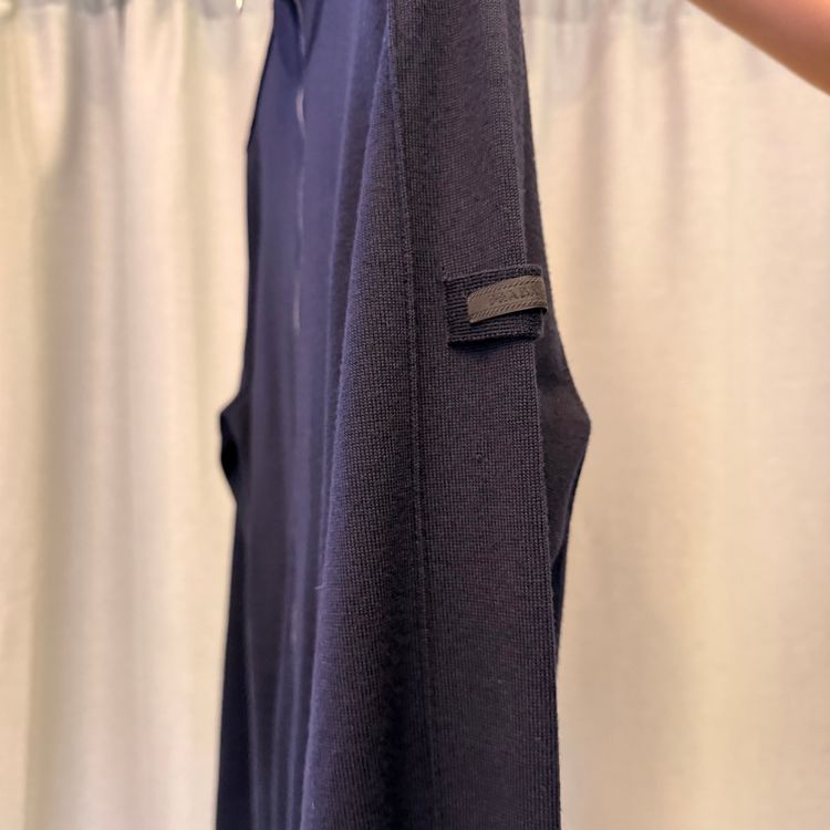 Prada Cardigan Zip Up Navy L image 4