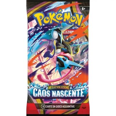 Pokemon Megaevoluzione Caos Nascente 1 Booster Pack