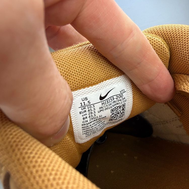 Nike Air Max 90 Size UK 10.5 Premium Flax Sail Wheat Men's Trainers HJ3153-200 image 4