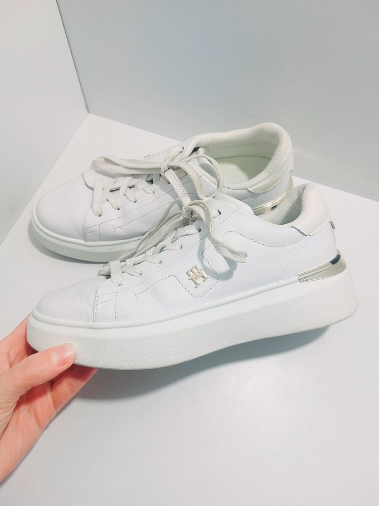 Tommy Hilfiger Tommy Hilfiger White Platform Sneakers product image