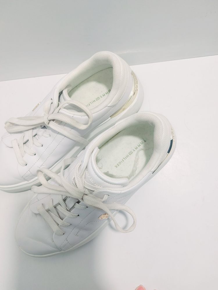 Tommy Hilfiger White Platform Sneakers 4