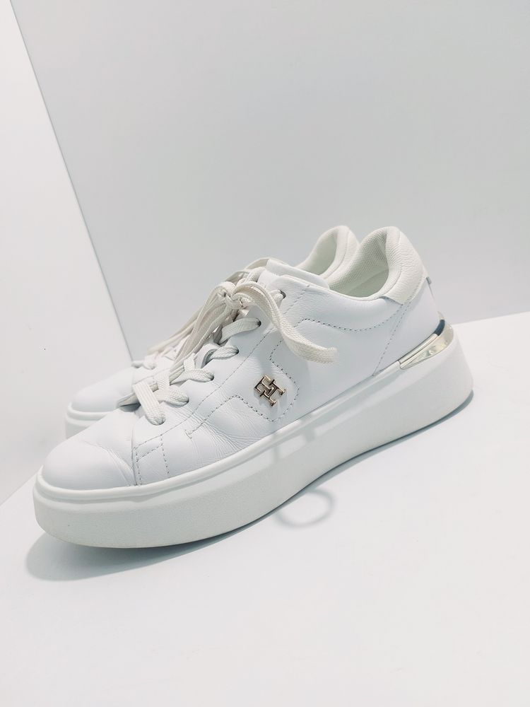 Tommy Hilfiger White Platform Sneakers 2