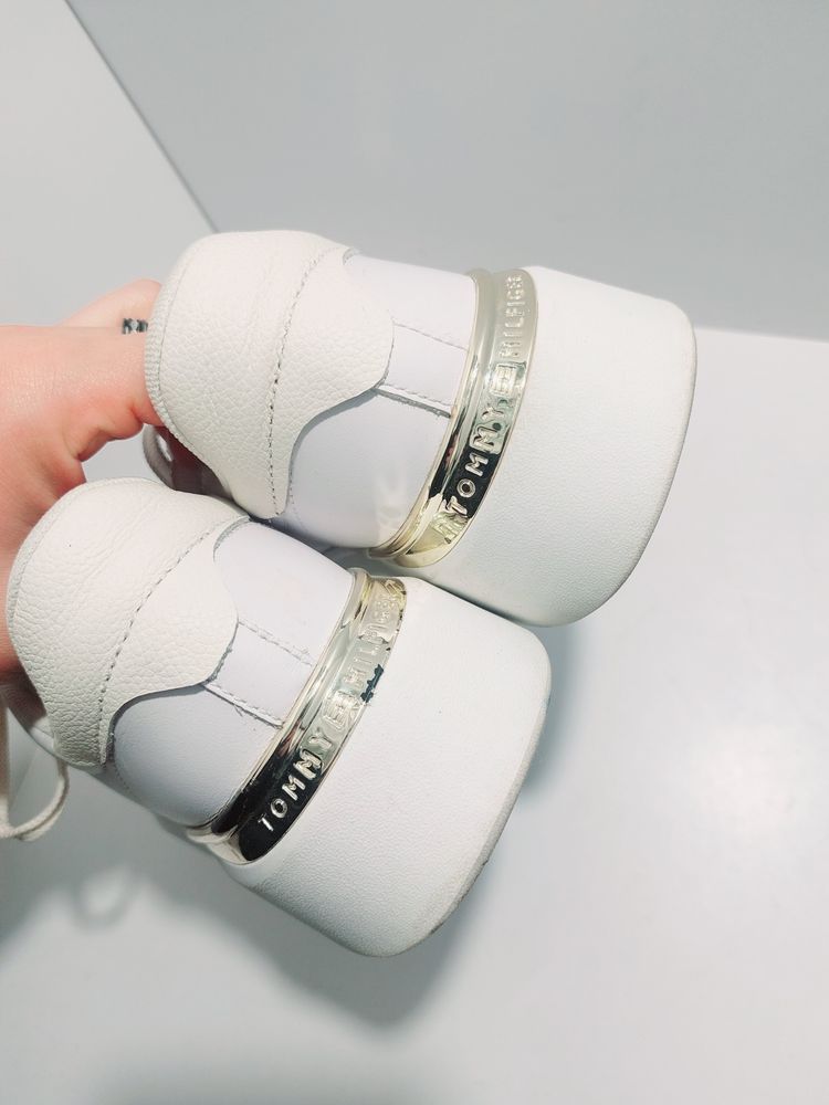 Tommy Hilfiger White Platform Sneakers 3