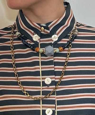 Collar Hexagon Grey