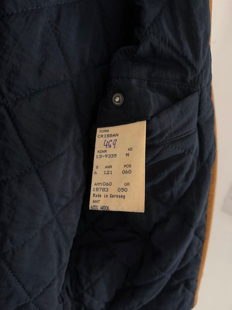 Hugo Boss 1980s Wool Cashmere Camel Brown Bomber Jacket - Size L image 11