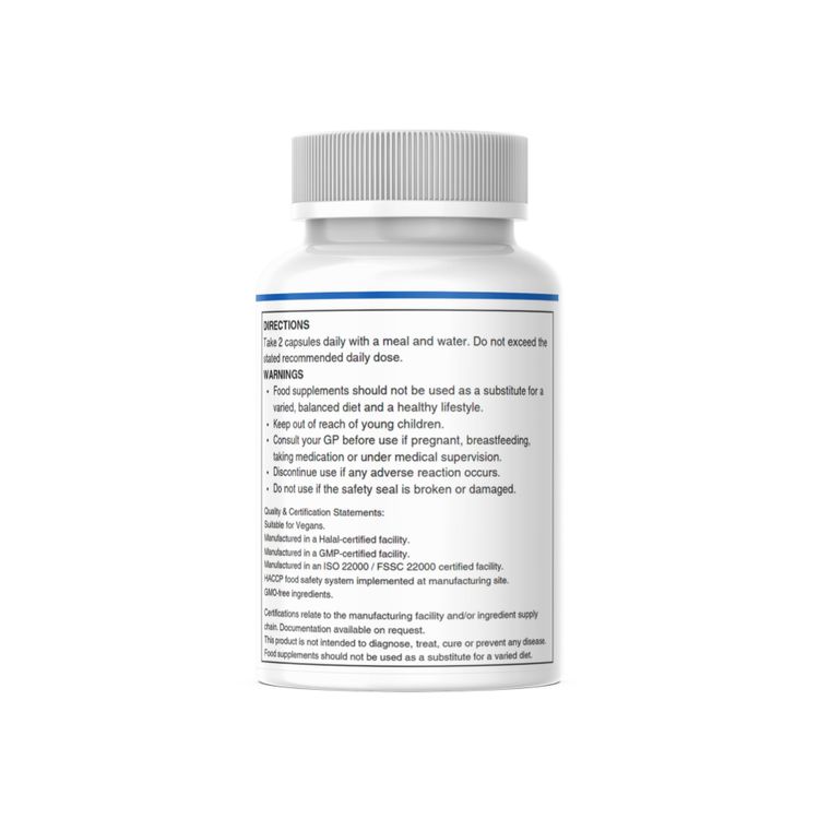Nutra Essentia Magnesium Bisglycinate Vegan 120 Capsules vitamin B6 obraz 4