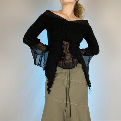 French vintage knit top 3