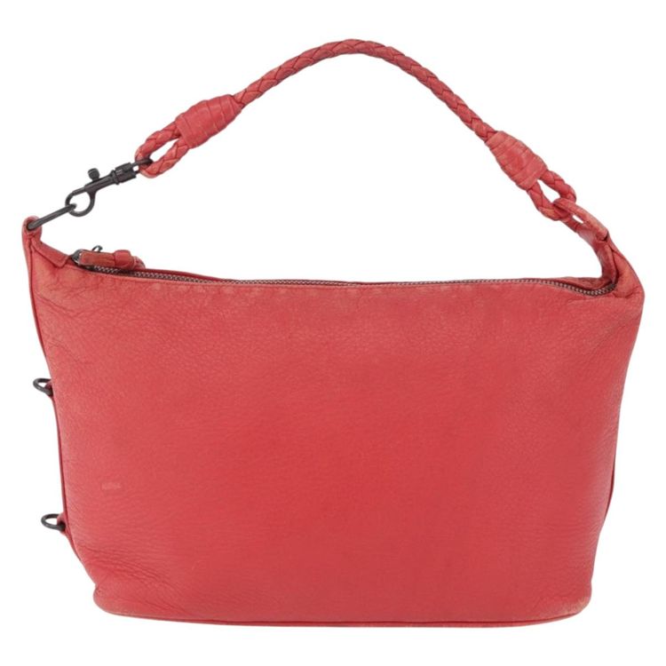 Bottega Veneta Shoulder Bag Leather Red 114088 Auth 210999 - Jerrillo image 2