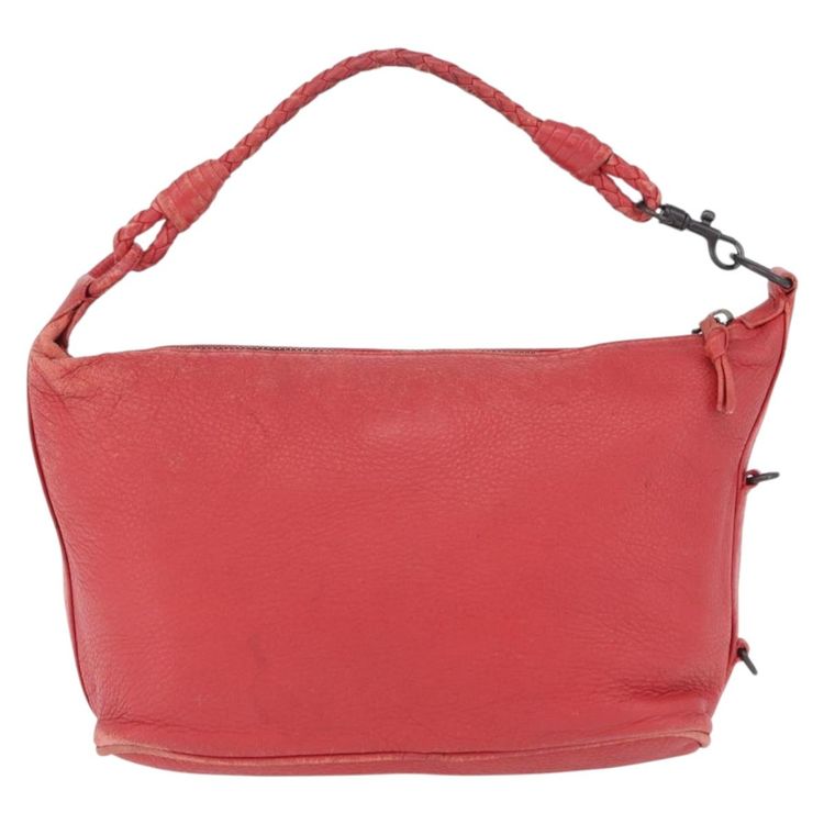 Bottega Veneta Shoulder Bag Leather Red 114088 Auth 210999 - Jerrillo image 3