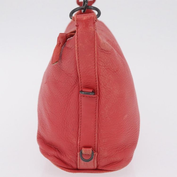 Bottega Veneta Shoulder Bag Leather Red 114088 Auth 210999 - Jerrillo image 5