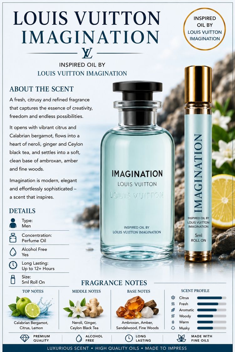5 MLS oil perfume inspired by Louis Vuitton Imagination 