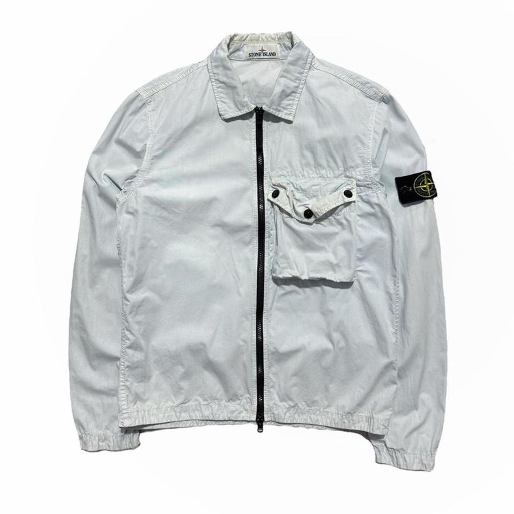 Stone Island Light Blue Overshirt image 1