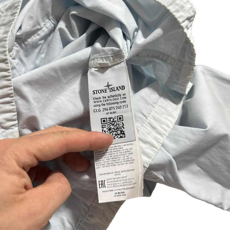 Stone Island Light Blue Overshirt image 2