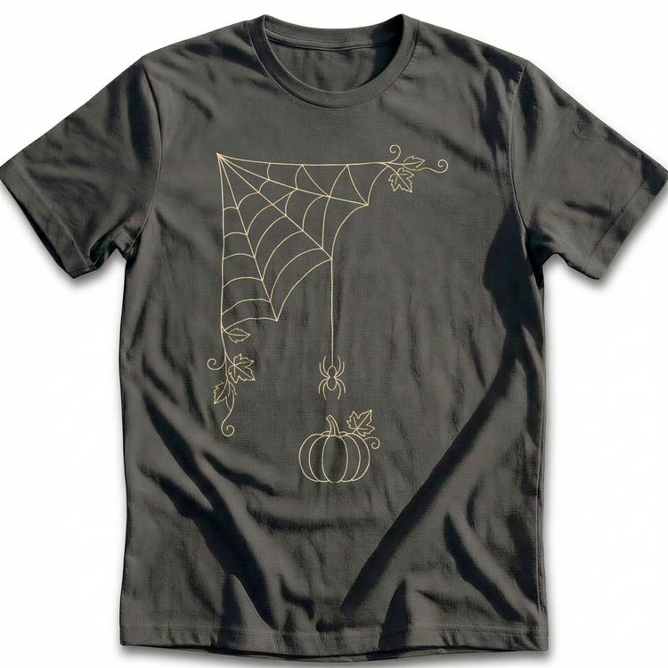 Spiderweb Corner Pumpkin T-Shirt GC