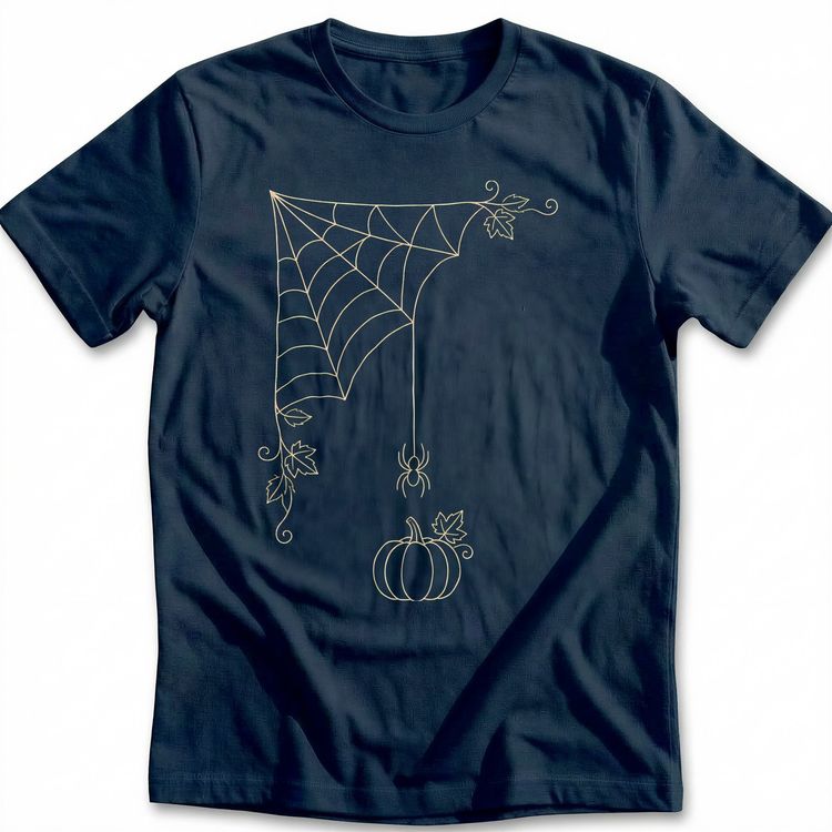 Spiderweb Corner Pumpkin T-Shirt GC 2