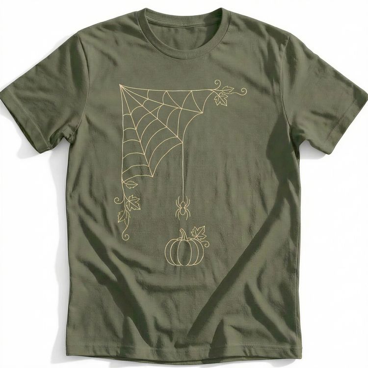 Spiderweb Corner Pumpkin T-Shirt GC 4