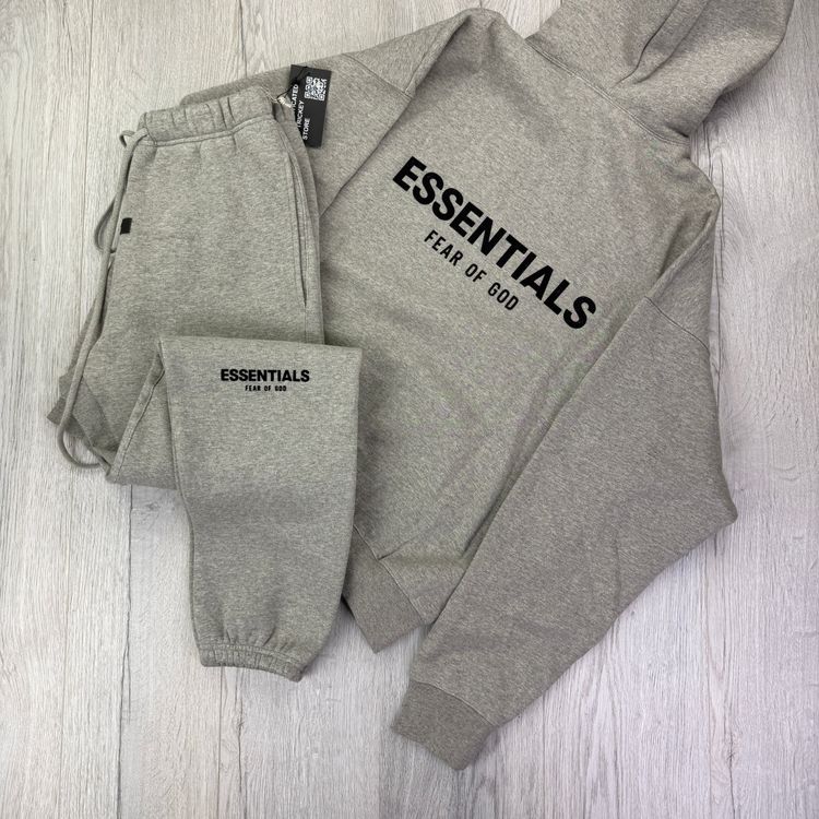 Fear of God Essentials Dark Oatmeal Full Tracksuit image 9