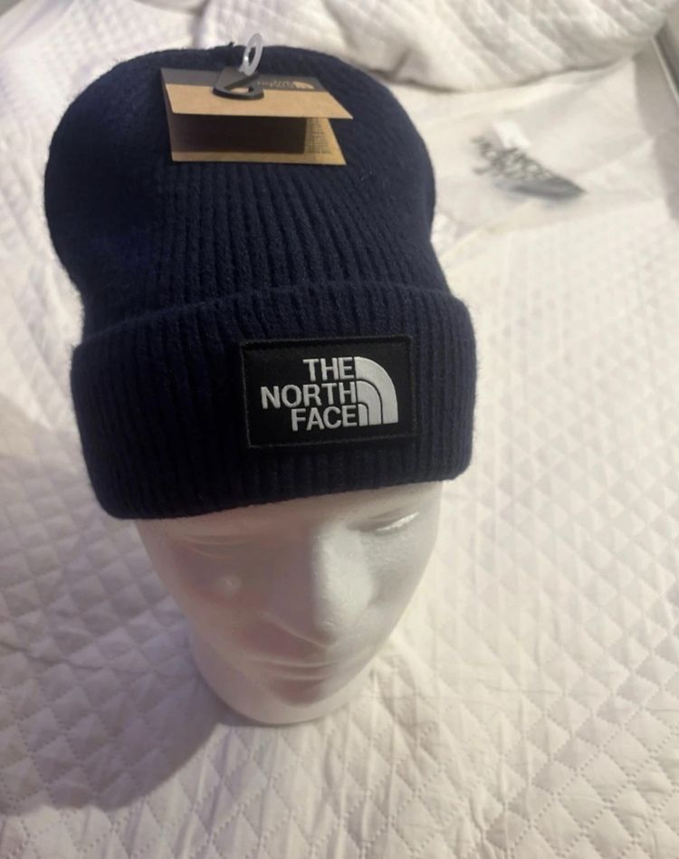 The North Face Navy Blue Beanie Hat 2
