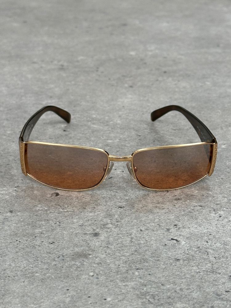 Versace 2000s Rectangular Medusa Logo Sunglasses 12