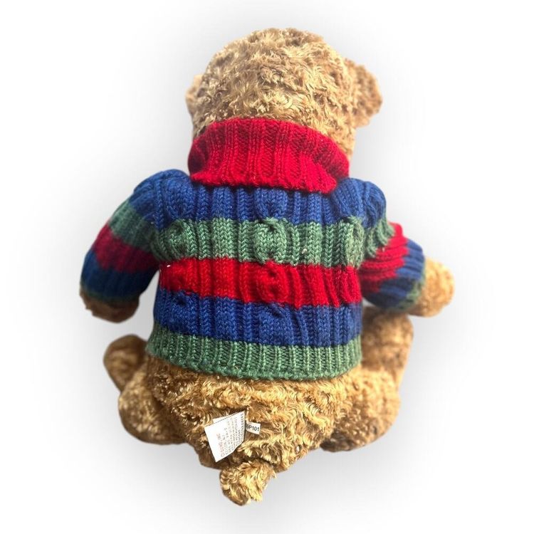Striped Sweater Teddy Bear Plush Toy image 2
