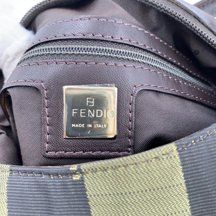Immagine di Fendi Vintage Cloth Shoulder Bag Pequin 7