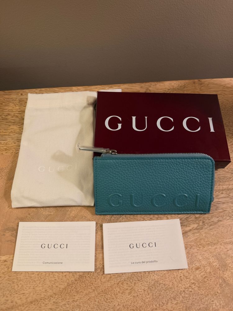 Gucci Leather Zip Wallet